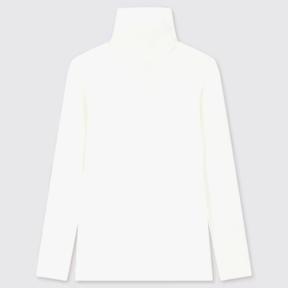 UNIQLO Women's Fleece HeatTech Turtle Neck Sweater - Picture 2 of 4